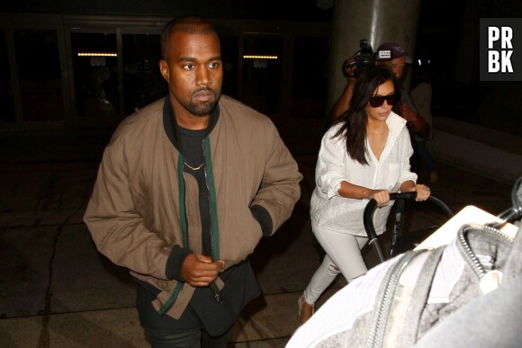 Kanye West et Kim Kardashian à Los Angeles en septembre 2014