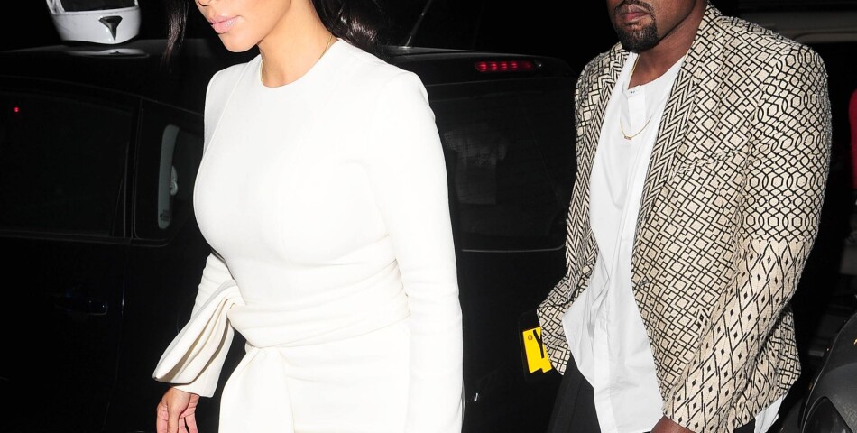 Kanye West et Kim Kardashian sur une photo