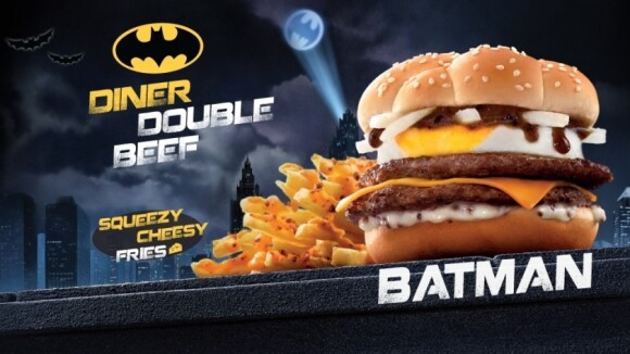 McDonald's : un burger noir... et un burger Batman