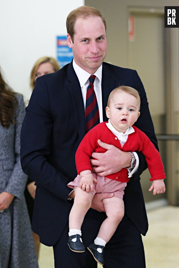 Le Prince William et le Prince George en avril 2014