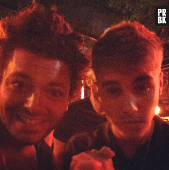 Kev Adams et Justin Bieber en soirée à Paris