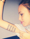 Vanessa Lawrens : des chiffres romains pour son nouveau tatouage