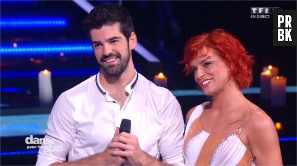Miguel Angel Munoz et sa partenaire Fauve Hautot lors du troisième prime de Danse avec les Stars le 10 octobre 2014 sur TF1