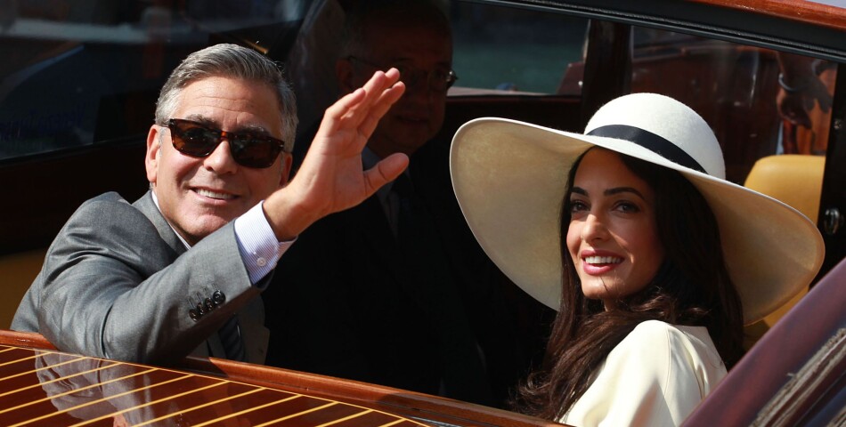  George Clooney et Amal Alamuddin apr&amp;egrave;s leur mariage &amp;agrave; Venise le 27 septembre 2014 