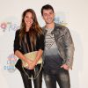 Brian Joubert et sa petite amie à la soirée de lancement de l'album "We Love Disney 2" au Grand Rex, le 3 novembre 2014