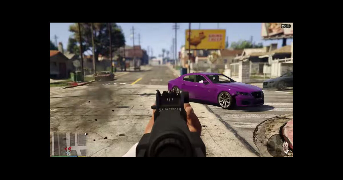 GTA 5 sur PS4 et Xbox One : le mode FPS dévoilé dans un trailer fou