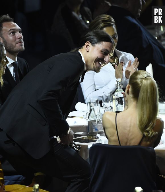 Zlatan Ibrahimovic et sa femme Helena Seger à la cérémonie du football suédois, le 10 novembre 2014 à Stockholm