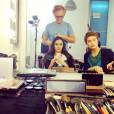 Leila Ben Khalifa en pleine préparation pour son shooting pour Les Mystères de l'amour, le 14 novembre 2014