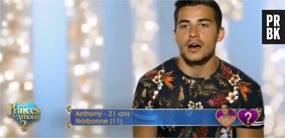 Anthony dans les Princes de l'amour 2 sur W9, épisode du 17 novembre 2014
