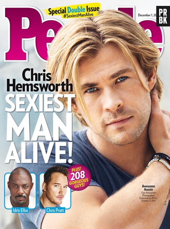 Chris Hemsworth élu homme le plus sexy par le magazine People