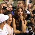  Nicole Scherzinger &eacute;mue du titre de Champion de F1 de Lewis Hamilton, le 23 novembre 2014 &agrave; Abou Dhabi 