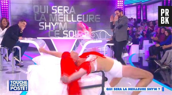 Shy'm : Bertrand Chameroy, Gilles Verdez et Julien Courbet en sous-vêtements pour une imitation délirante