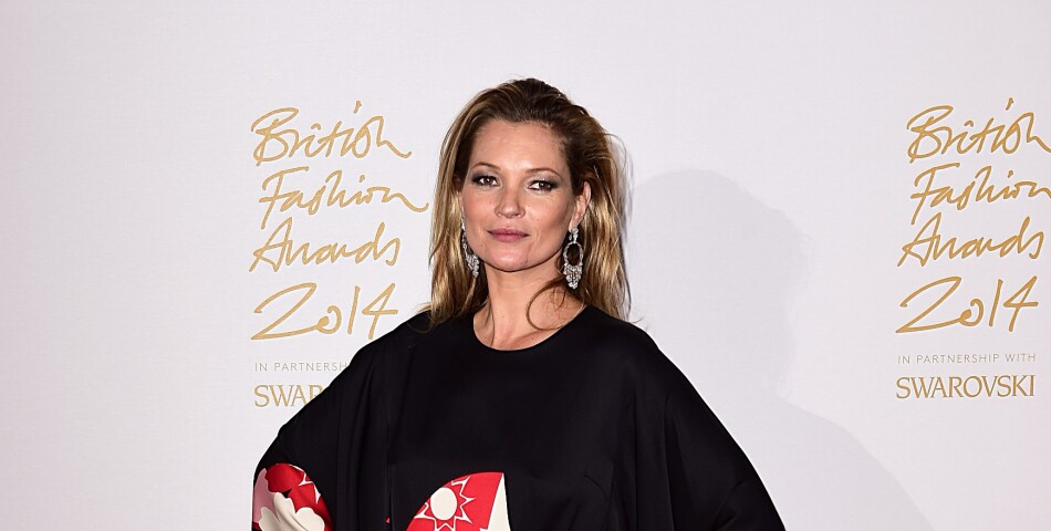 Kate Moss aux British Fashion Awards 2014, le 1er décembre 2014 à Londres