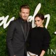 David Beckham et Victoria Beckham : couple glamour aux British Fashion Awards 2014, le 1er décembre 2014 à Londres