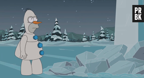 Les Simpson se transforme en Olaf de Frozen