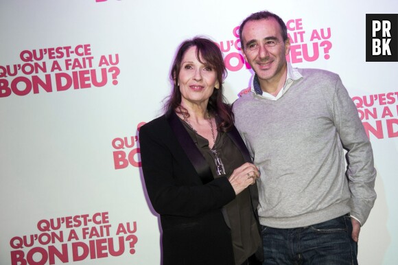 Chantal Lauby et Elie Semoun fêtent le succès de Qu'est-ce qu'on a fait au Bon Dieu, le 8 décembre 2014 à Paris