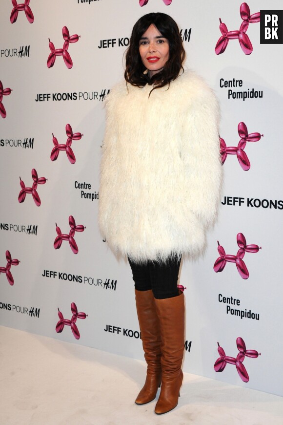 Elodie Bouchez à la soirée Jeff Koons pour H&M, le 9 décembre 2014 au Centre Pompidou