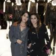 Leïla Bekhti et Géraldine Nakache à la soirée Jeff Koons pour H&amp;M, le 9 décembre 2014 au Centre Pompidou