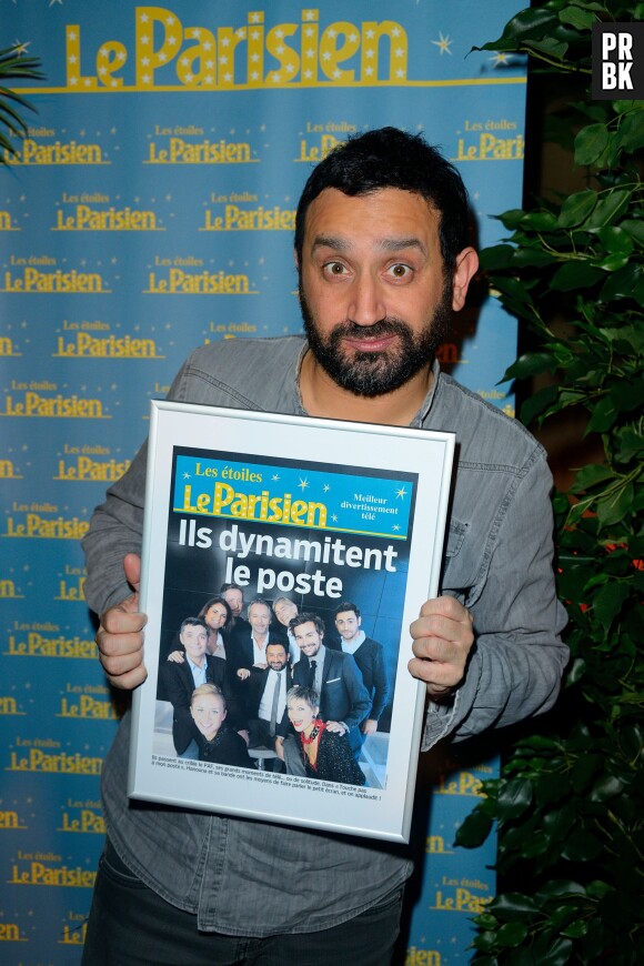 Cyril Hanouna récompensé à la soirée Les Etoiles du Parisien le 15 décembre 2014
