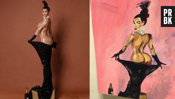 Kim Kardashian : ses fesses peintes avec... un pénis