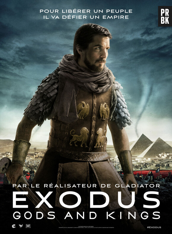 Exodus, Gods and Kings : affiche du film avec Christian Bale