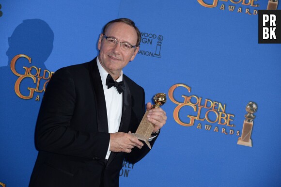 Kevin Spacey remporte un Golden Globe le 11 janvier 2015 pour House of Cards