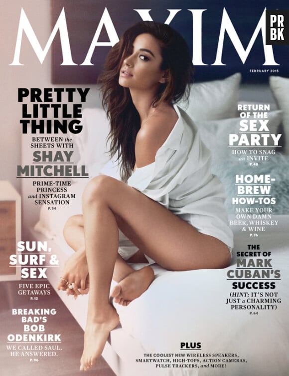 Shay Mitchell sexy en Une du magazine Maxim