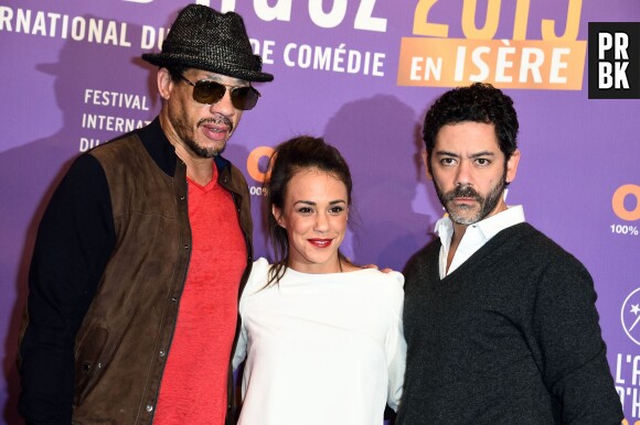 Joey Starr, Alice Belaïdi et Manu Payet au Festival de l'Alpe d'Huez le 18 janvier 2015