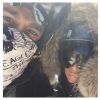 Kim Kardashian et Kanye West : selfie de couple au ski, en janvier 2015 sur Instagram