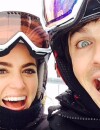  Nikki Reed et Ian Somerhalder durant leurs vacances au ski, le 26 d&eacute;cembre 2014 