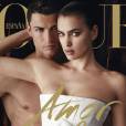 Cristiano Ronaldo nu et Irina Shayk en Une du magazine Vogue Espagne