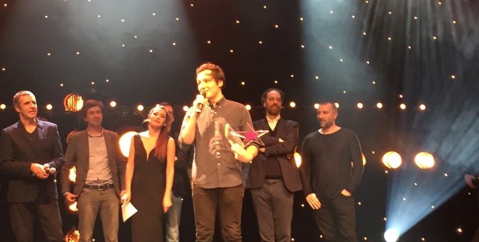 Vianney, vainqueur du Prix du jury sur la scène de La Cigale pour le Prix Talents W9 à Paris, le 27 janvier 2015