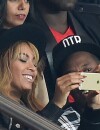 Beyoncé et Jay Z en mode selfie au Parc des Princes pour le match Paris SG vs FC Barcelone, le 30 septembre 2014 à Paris