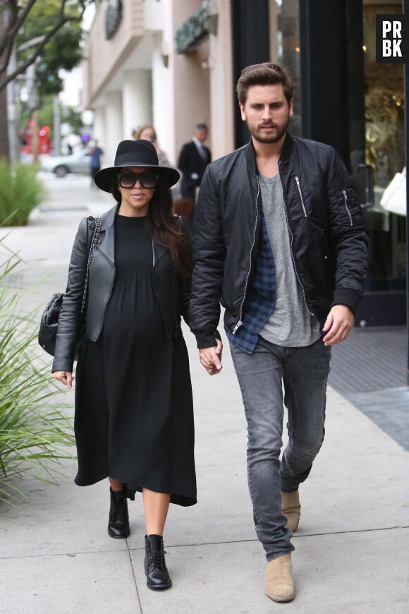 Scott Disick et Kourtney Kardashian, le 5 décembre 2014 à Los Angeles