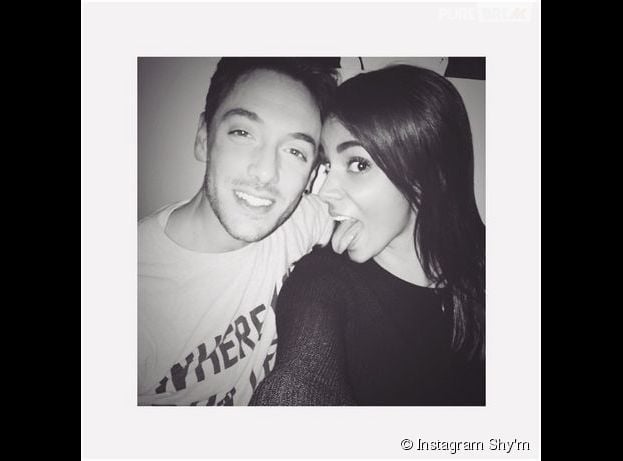 Shy'm et Maxime Dereymez : photo complice post&eacute;e sur Instagram le 5 f&eacute;vrier 2015