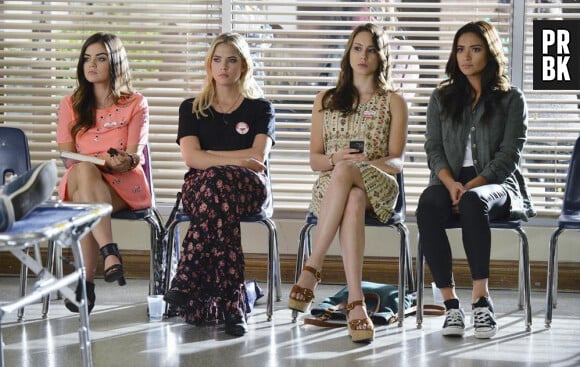 Pretty Little Liars saison 5, épisode 19 : Aria (Lucy Hale), Hanna (Ashley Benson), Spencer (Troian Bellisario) et Emily (Shay Mitchell)