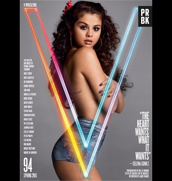 Selena Gomez sexy en shooting pour V Magazine par Inez & Vinoodh, en vente le 26 février 2015