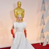 Lady Gaga sur le tapis rouge des Oscars, le 22 février 2015 à Los Angeles