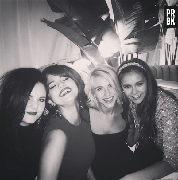 Selena Gomez : soirée avec Nina Dobrev et Julianne Hough avant les Oscars 2015, le 22 février