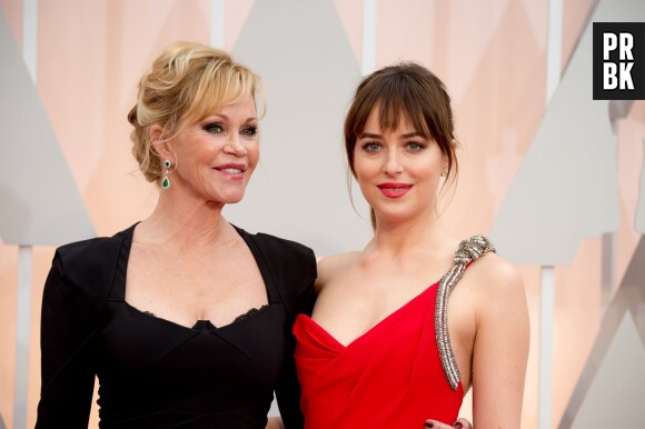 Dakota Johnson et Melanie Griffith aux Oscars 2015 le 22 février à Los Angeles