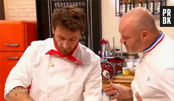 Julien Machet et Philippe Etchebest dans Top Chef 2015