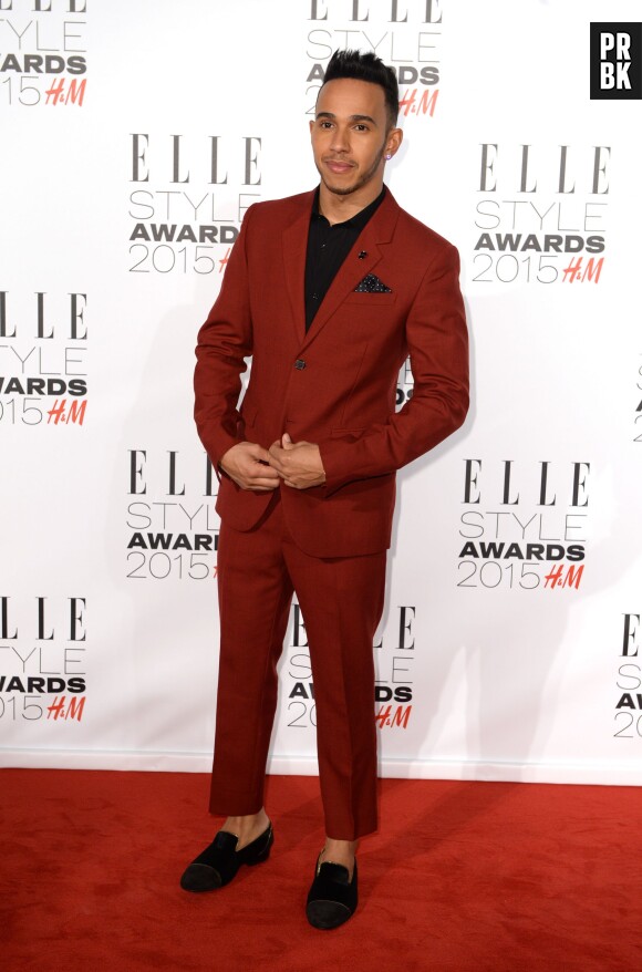 Lewis Hamilton aux ELLE Style Awards, le 24 février 2015 à Londres