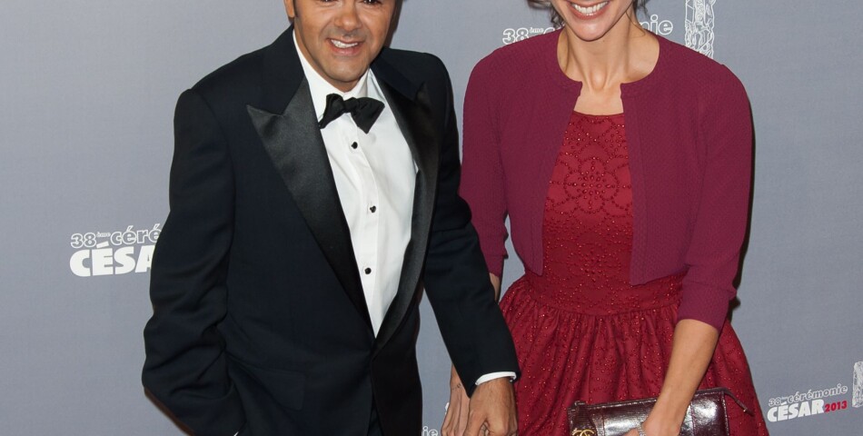 Jamel Debbouze et Mélissa Theuriau sur le tapis rouge des César 2013