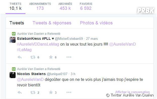 Aurélie Van Daelen : ses fans réclament sur Twitter son retour dans le Mag de NRJ 12
