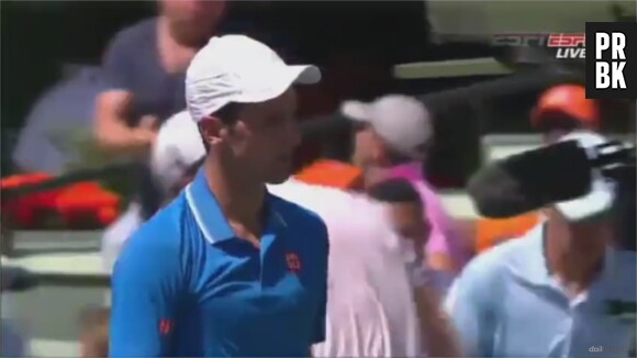 Novak Dojovic a effrayé un ramasseur de balles lors de son match contre Andy Murray aux Masters 1000 de Miami