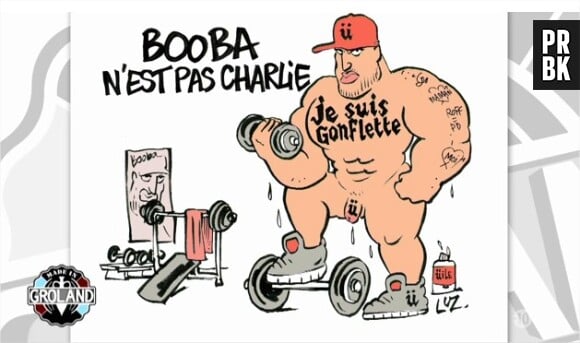 Booba : caricaturé par Luz suite à ses propos sur les attentats de Charlie Hebdo