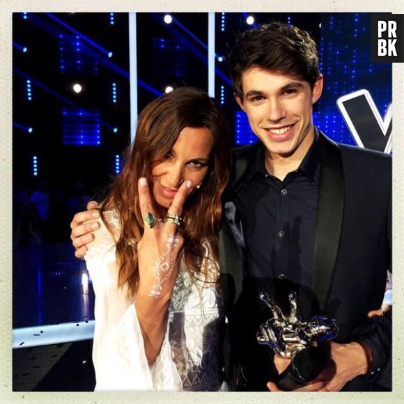 The Voice 4 : le gagnant Lilian Renaud avec sa coach Zazie