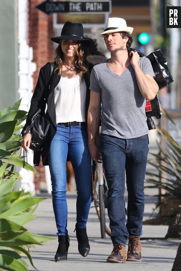Ian Somerhalder et Nikki Reed amoureux à Los Angeles le 6 avril 2015