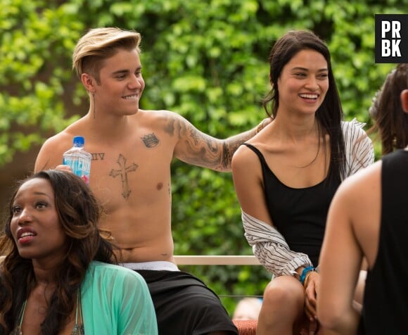 Justin Bieber et Shanina Shaik à une fête organisée à Las Vegas le samedi 2 mai 2015