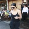 Kim Kardashian : déjeuner dans un restaurant italien, à Los Angeles